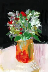Lebendige abstrakte Blumen