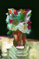 Lebendige abstrakte Blumen
