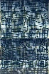 Welliges Indigo Gitter