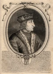 Porträt von Karl VI. (1368-1422), König von Frankreich