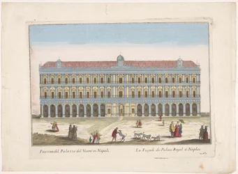 Ansicht des Palazzo Reale in Neapel