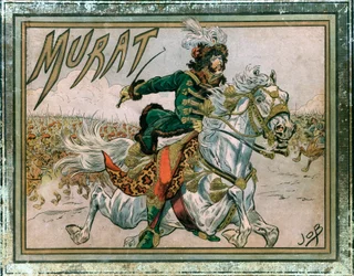 Titelblatt des Albums „Joachim Murat (1767-1815)“. Gravur von Jacques Marie Gaston Onfray de Breville, genannt Job (1858-1931)