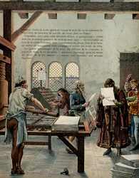 Geschichte Frankreichs im Mittelalter: König Ludwig XI. der Kluge (1423-1483) förderte das Wachstum der Druckindustrie
