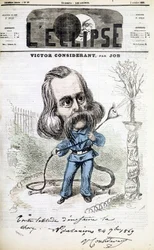 Humoristische Zeichnung über Victor Recital (1808 - 1893) von Job. Titelblatt von „L