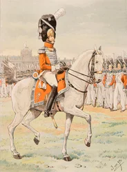 Uniform der französischen Truppen zu allen Zeiten: Offizier der Schweizer Garde