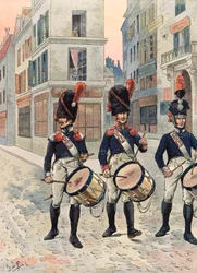 Uniform der französischen Truppen zu allen Zeiten: Trommler der Nationalgarde von Paris (1814 - 1815)