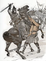 Ludwig VI. der Dicke in der Schlacht von Bremule (1119) „Wir nehmen den König von Frankreich weder im Krieg noch im Schach!“