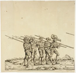 Hellebardenträger, aus dem Triumphzug von Maximilian