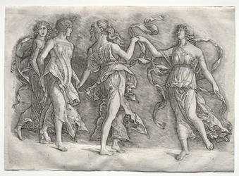 Vier tanzende Musen, ca. 1497